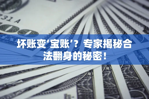 北京坏账变‘宝账’？专家揭秘合法翻身的秘密！