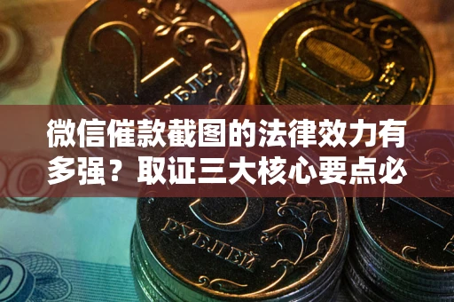 北京微信催款截图的法律效力有多强？取证三大核心要点必须知道！