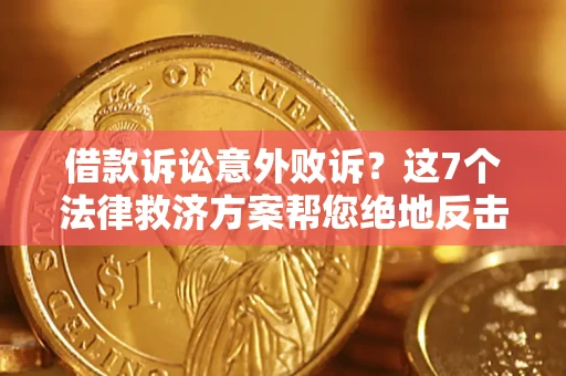 北京借款诉讼意外败诉？这7个法律救济方案帮您绝地反击！