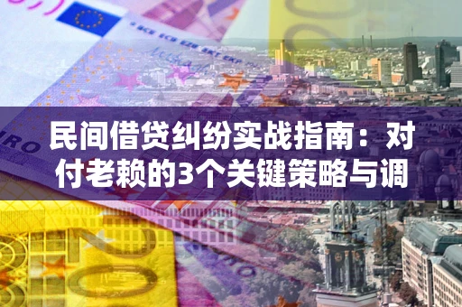 北京民间借贷纠纷实战指南：对付老赖的3个关键策略与调解盲区解析